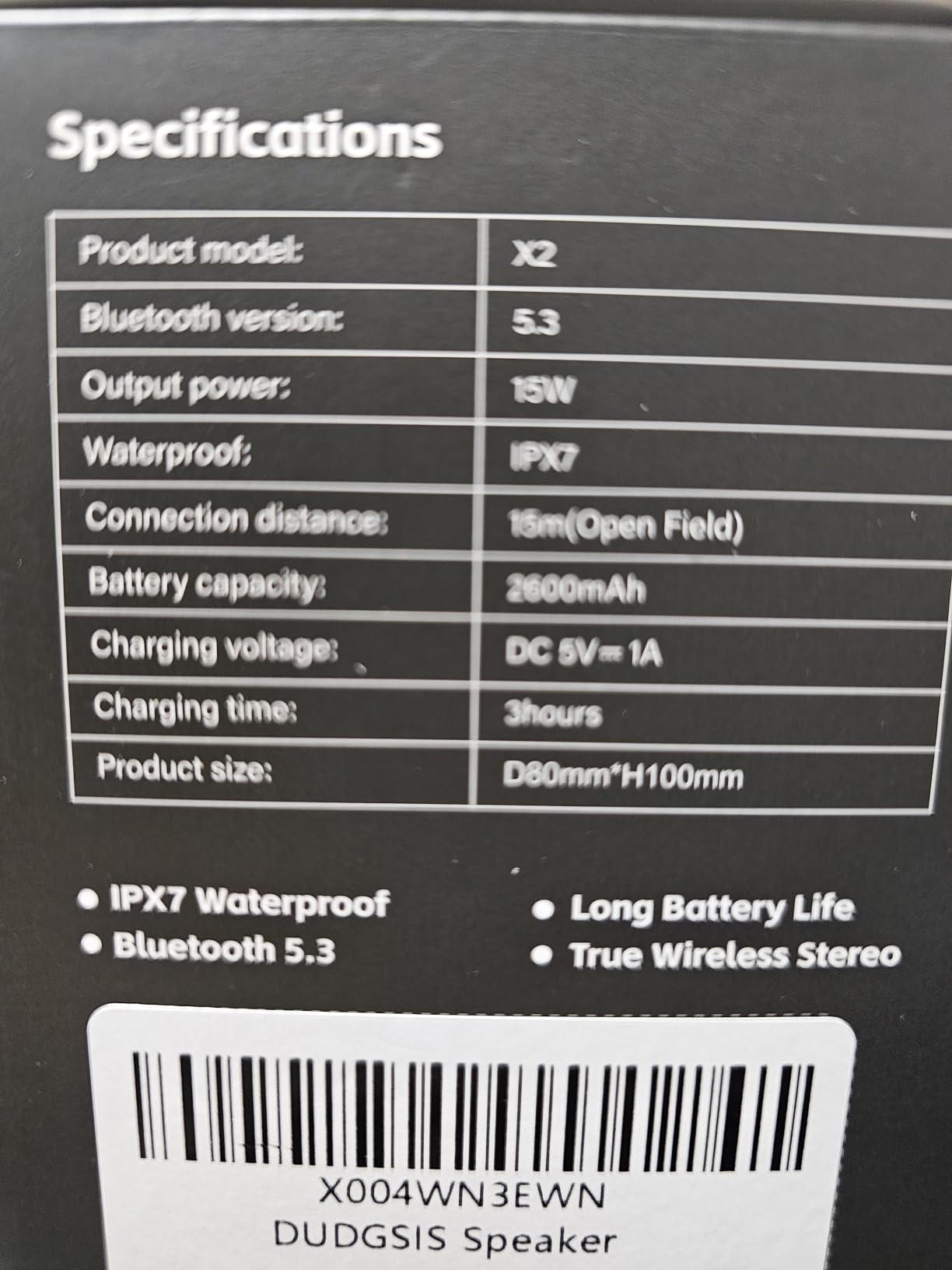 Portable Bluetooth Speaker, IPX7 Waterproof Wireless Speaker with 20W Loud Stereo Sound, 15H Playtime & Beat-Synced RGB Light, Small Outdoor Speaker for Shower, Pool, Beach, Hiking and Gifts customer photo 1
