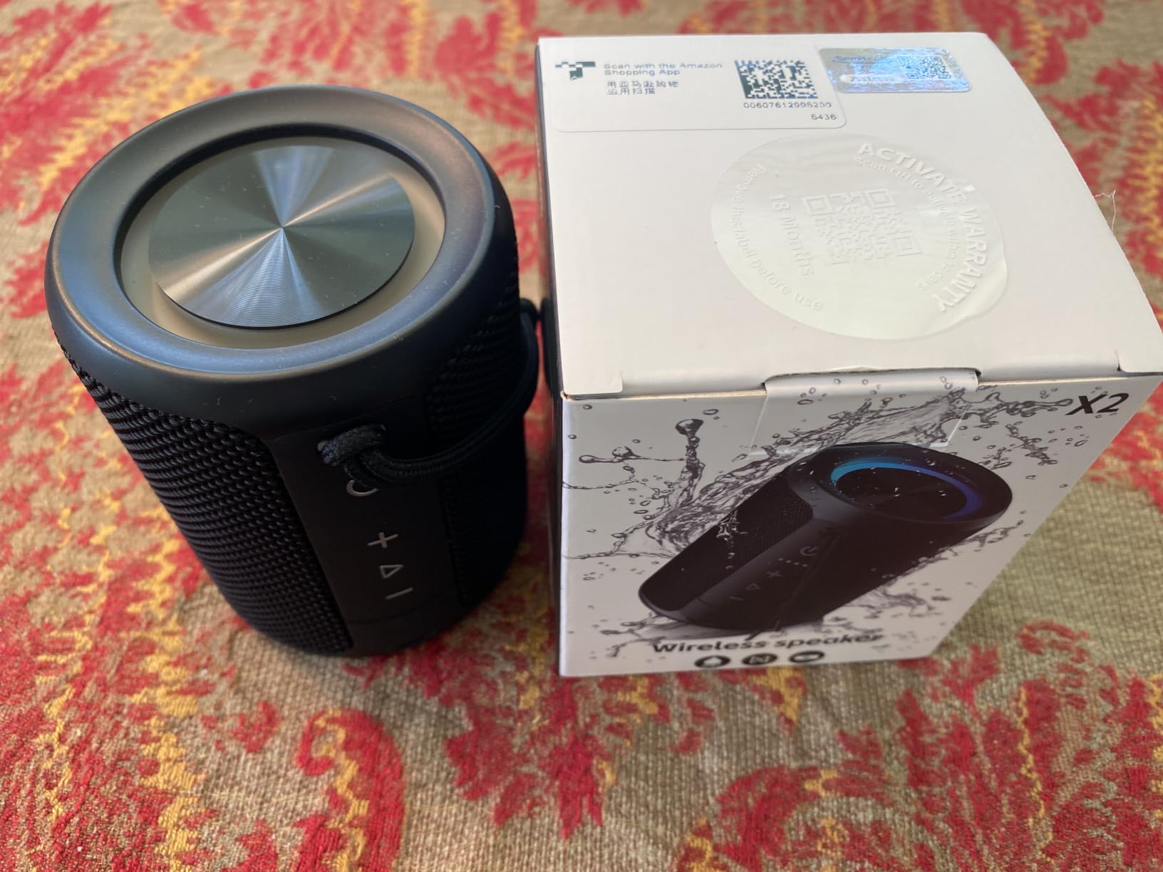Portable Bluetooth Speaker, IPX7 Waterproof Wireless Speaker with 20W Loud Stereo Sound, 15H Playtime & Beat-Synced RGB Light, Small Outdoor Speaker for Shower, Pool, Beach, Hiking and Gifts customer photo 2