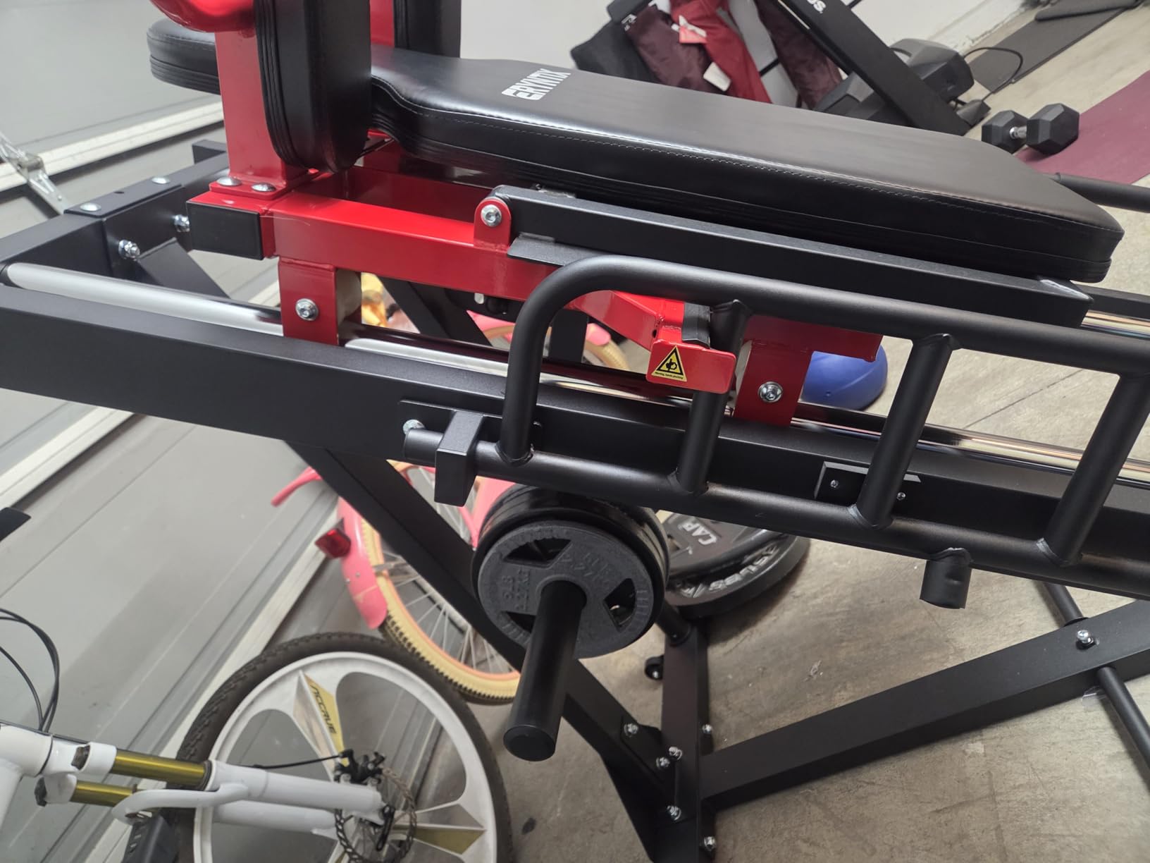 Leg Press Hack Squat Machine Combo, 45° Leg Exercise Machine ,Lower Body Special with Weight Storage for Quads, Hamstring, Glutes, Calves, Compact Home Gym Leg Day Equipment customer photo 1