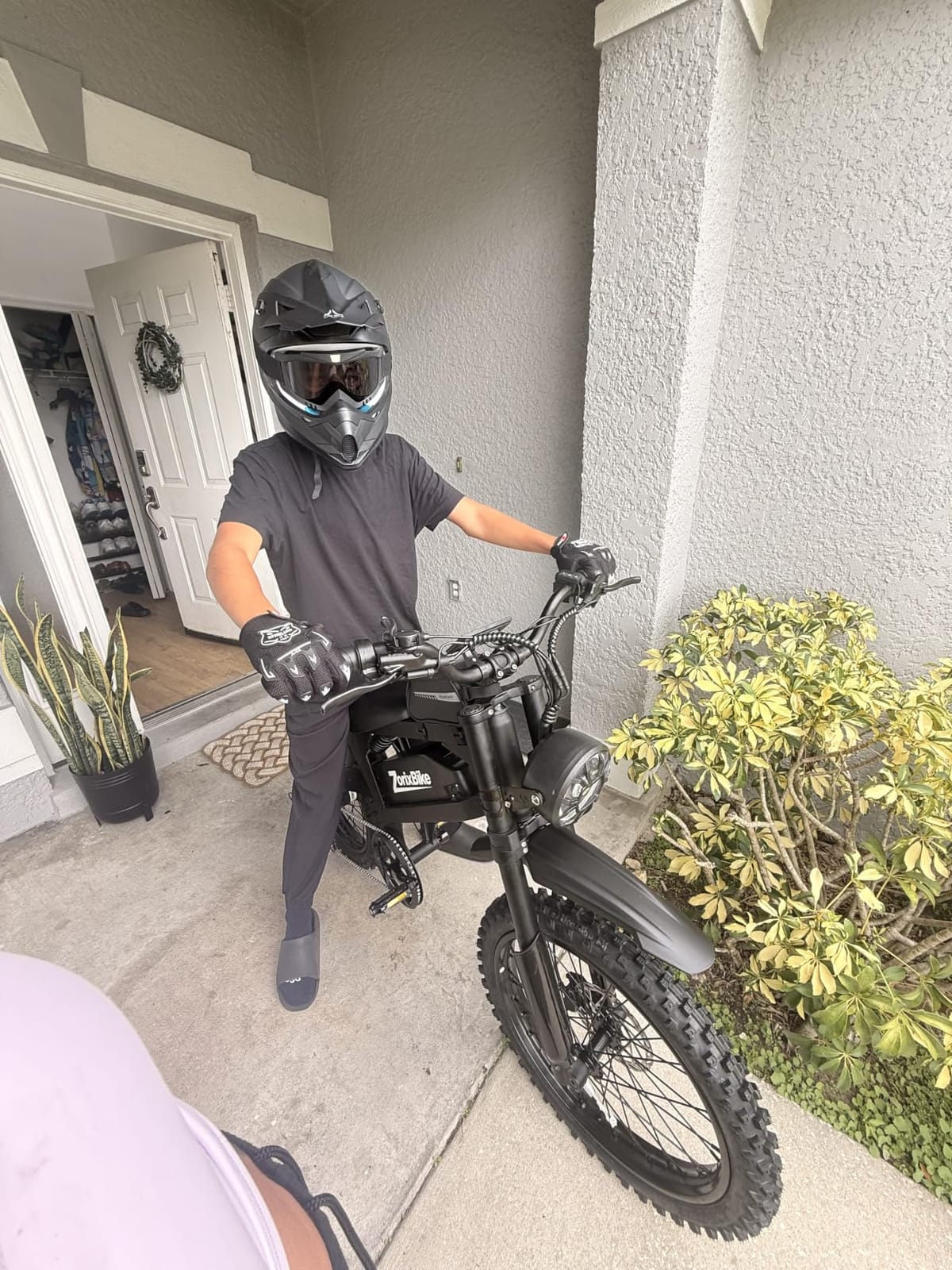 TRIANGLE Adult Dirt Bike Helmet Full Face Motocross Helmets DOT Certified customer photo 2