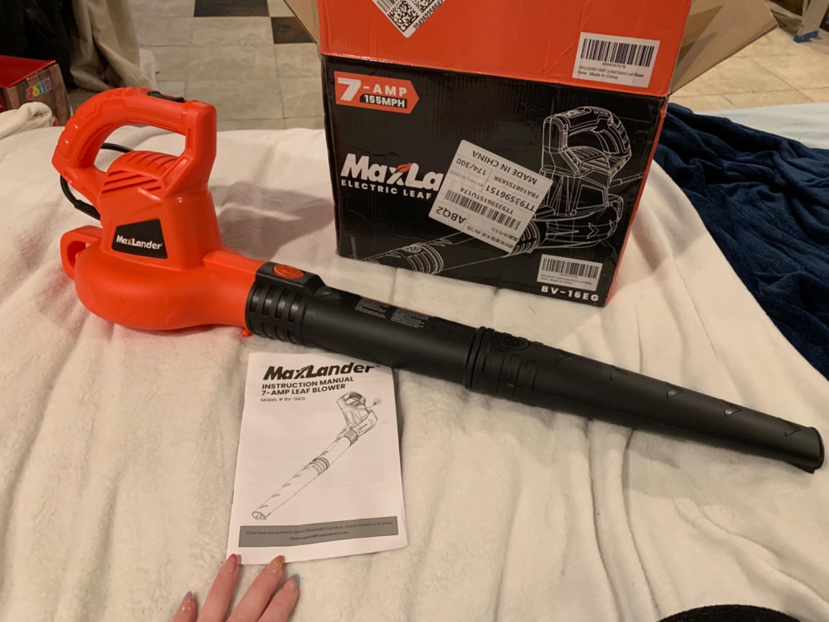 MAXLANDER Cordless Leaf Blower Vacuum Mulcher, 3-in-1 Leaf Vacuum with Bag customer photo 2