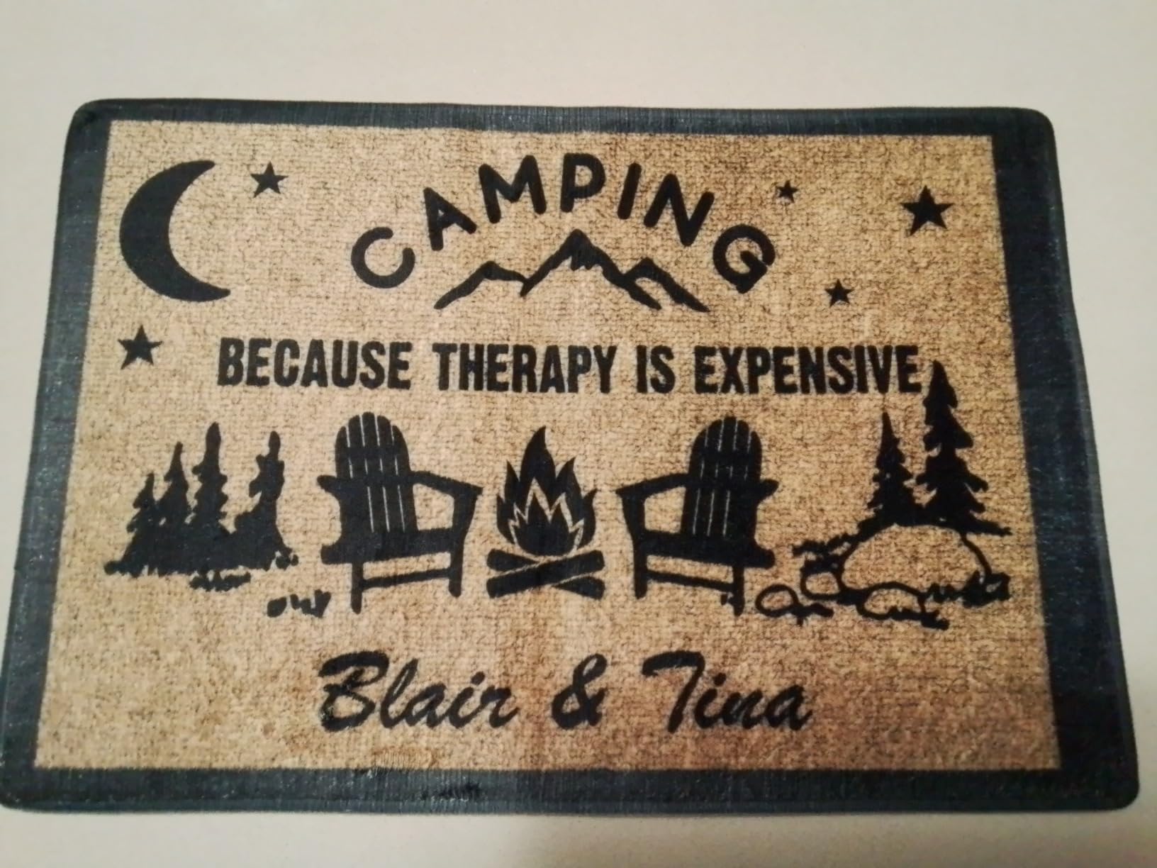 Personalized Camping Entry Doormat with Custom Family Name – “Life is Better When You’re Camping” RV Floor Mat for Trailer, Cabin or Motorhome Doorway – Gift Idea for Outdoor Travel Lovers customer photo 2