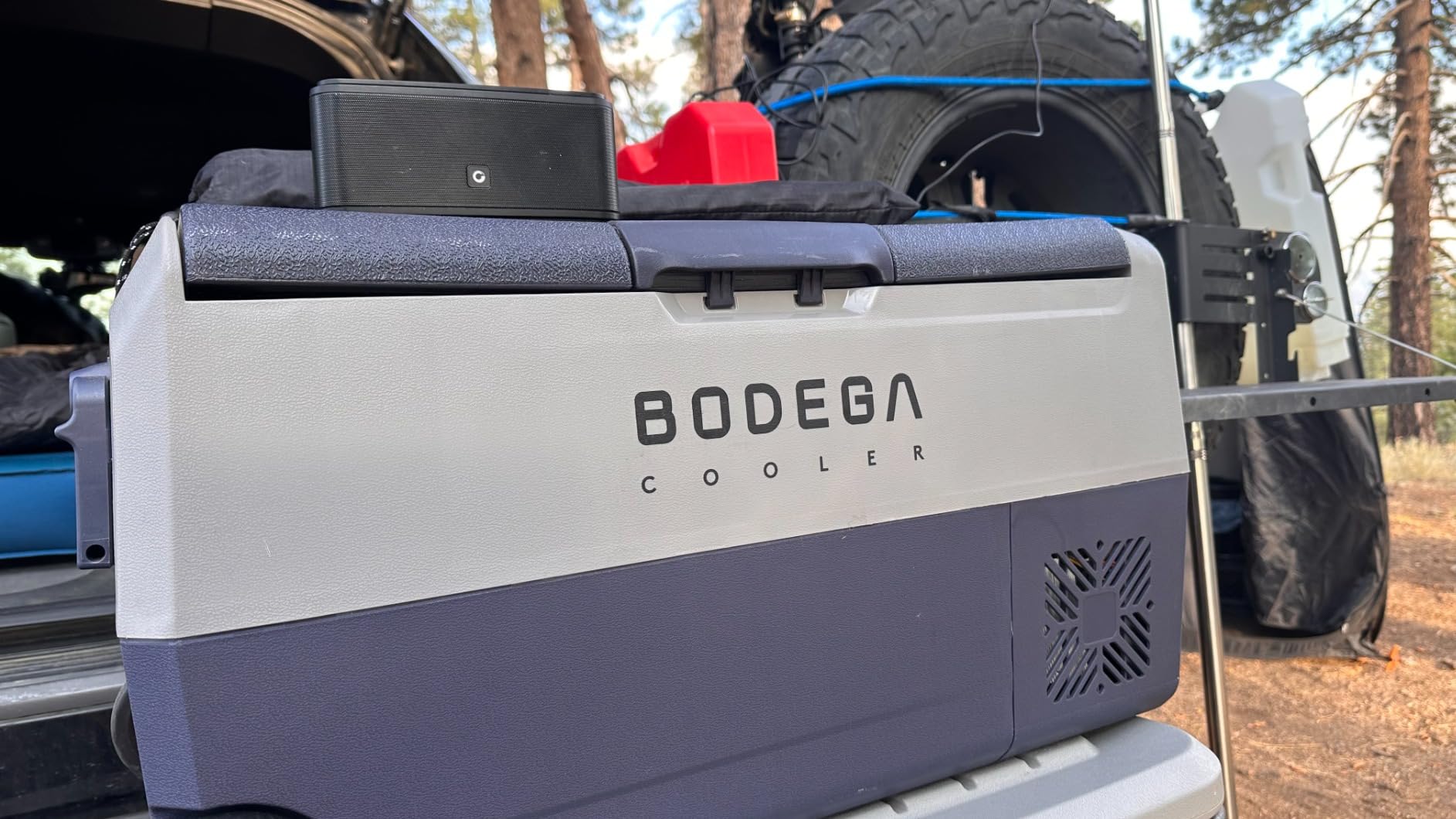 BODEGA 12 volt Car Refrigerator – 16QT Portable， Low Noise, Fast Cooling with LED Display, Multiple Charging Options, Energy-Efficient for Road Trips & Outdoor Adventures customer photo 1