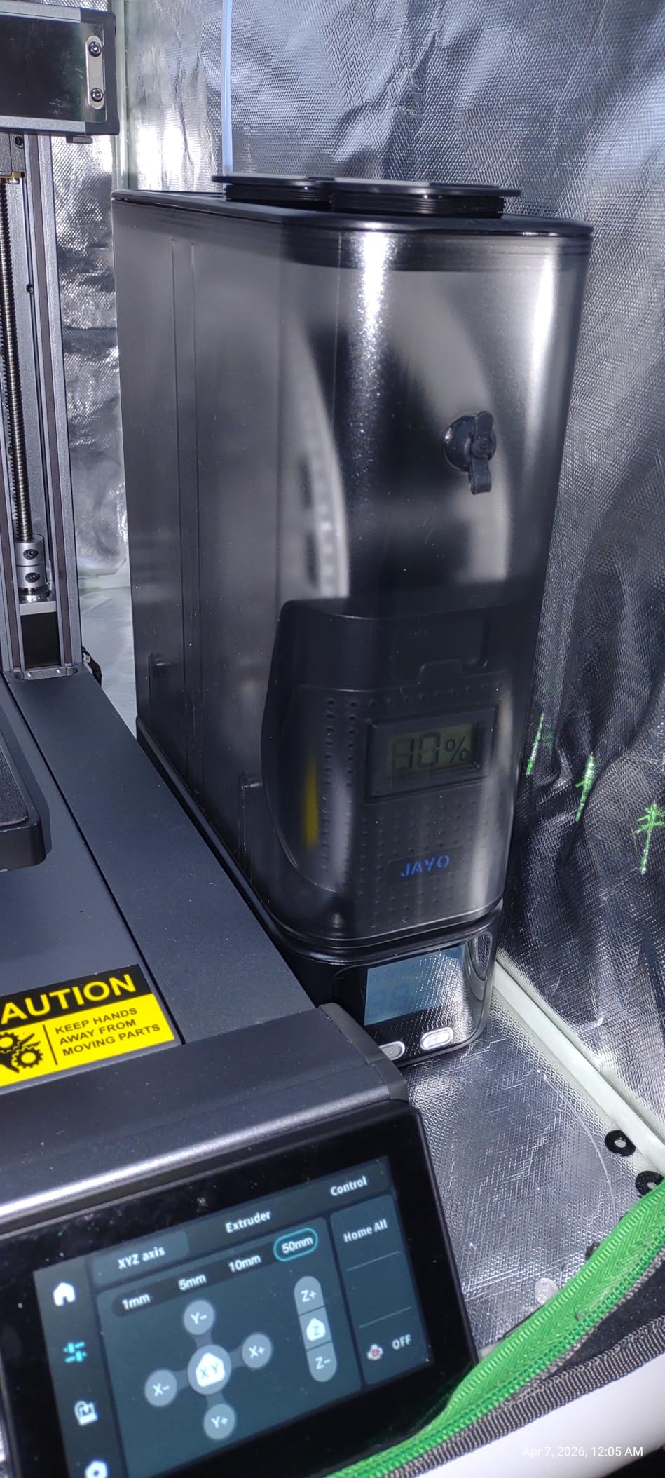 JAYO J1 Filament Dryer Box for 3D Printer Filaments, 150W PTC, Up to 70°C customer photo 1