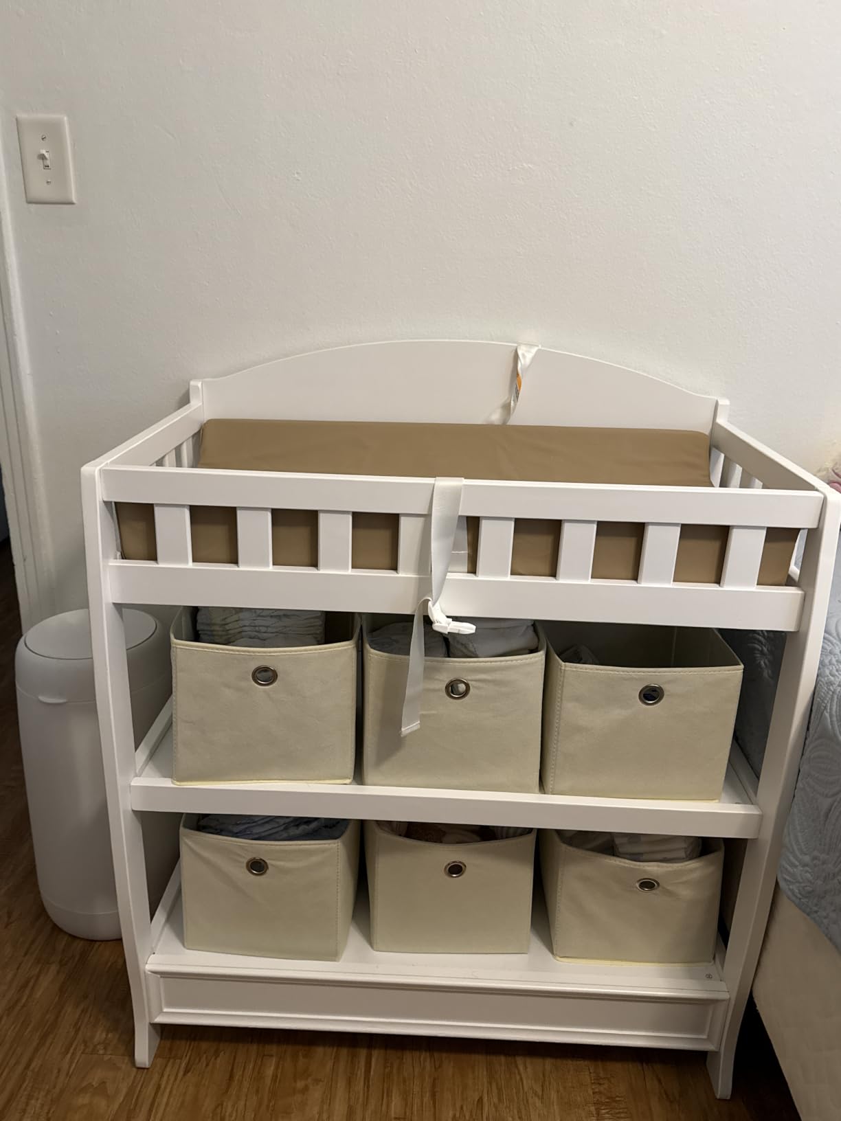Delta Children Infant Changing Table with Pad, Chestnut customer photo 1