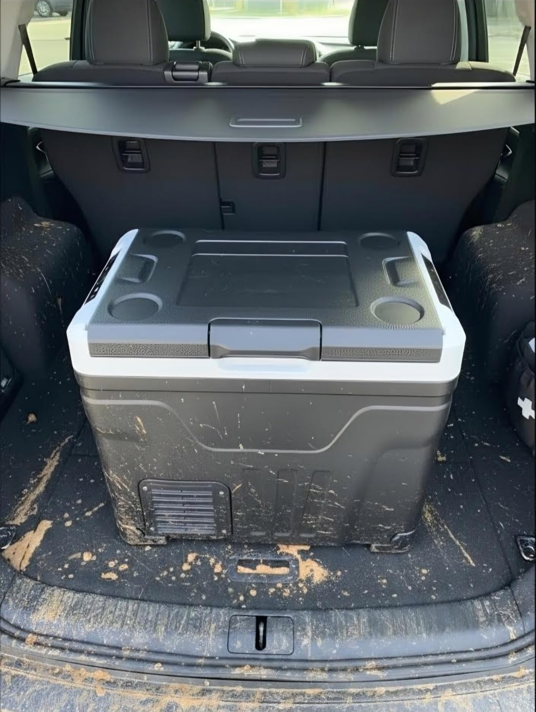Feelfunn 12 Volt Refrigerator 55QT Dual-Zone Car Fridge Freezer with Wheels customer photo 1