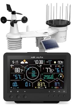 4900FT WiFi Smart Weather Stations Wireless Indoor Outdoor, LoRa Based Wireless Weather Station with 7.4” HD Display, 7-in-1 Solar Sensor, Thermo-Hygro Sensor, Bird Spike - (2.4GHz WiFi Only) customer photo 2