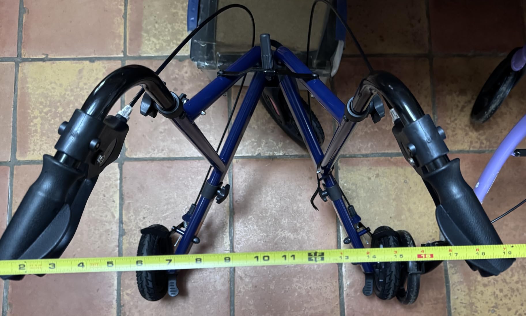 HOMLAND Foldable 3 Wheel Walkers for Seniors, Lightweight 10.4 lb customer photo 1