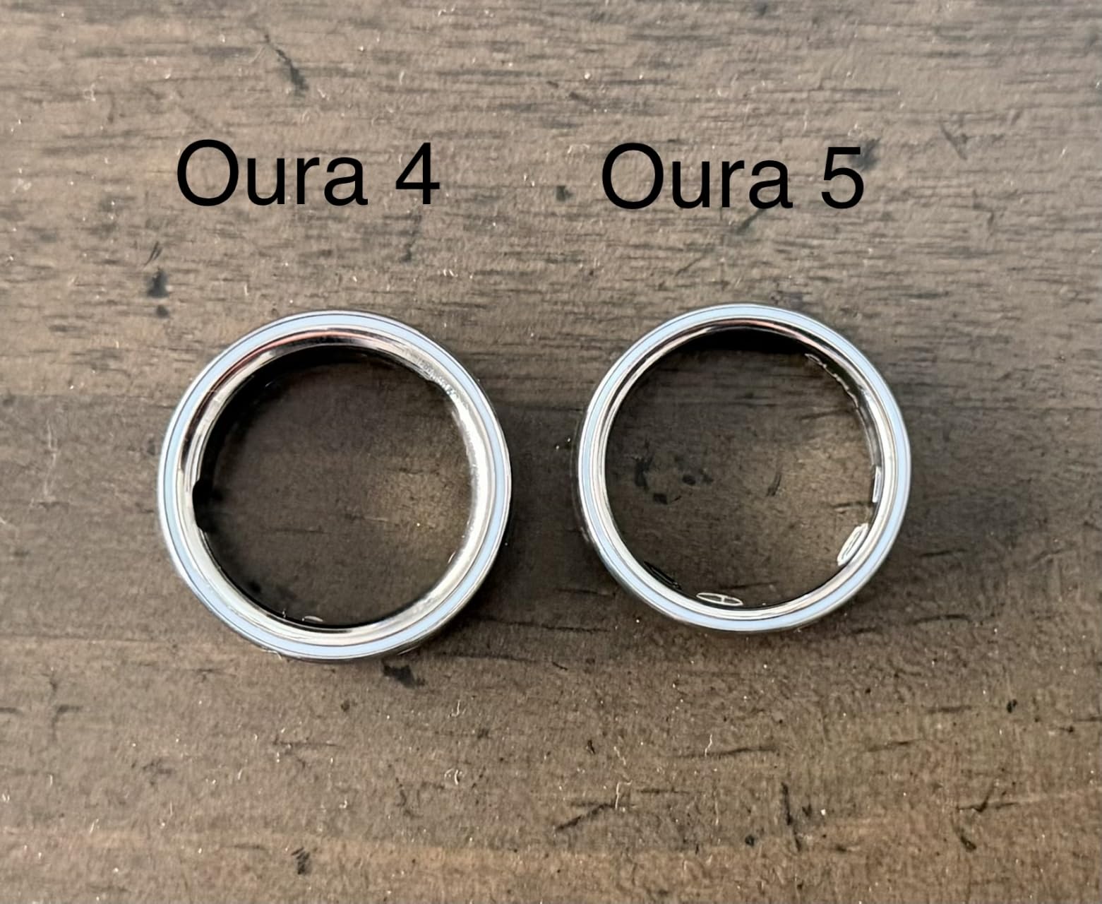 Oura Ring 5 Smart Wearable - Silver - Size 8 - Fitness & Sleep Tracker customer photo 1