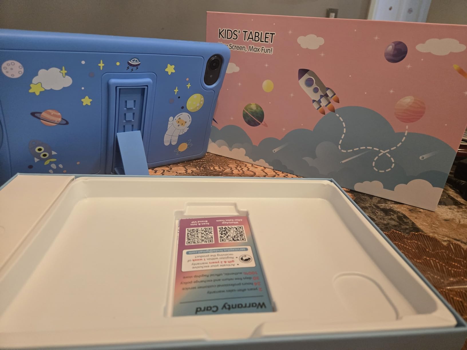 2026 Upgraded TABWEE Kids Tablet 10 Inch, Latest Android 16 Tablet for Kids Ages 6-12, 16GB RAM 64GB ROM (Expandable 2TB), HD Eye-Care Display, Parental Control, WiFi, Kid-Proof Case & Stylus Included customer photo 1