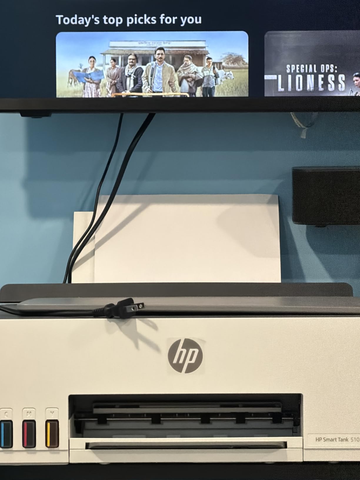 HP Smart Tank 5100 Wireless All-in-One Refillable Printer, Scanner, Copier with up to 3 Years of Ink Included, Best-for-Home, Cartridge-Free, AI-Capable (D06BLA) customer photo 2