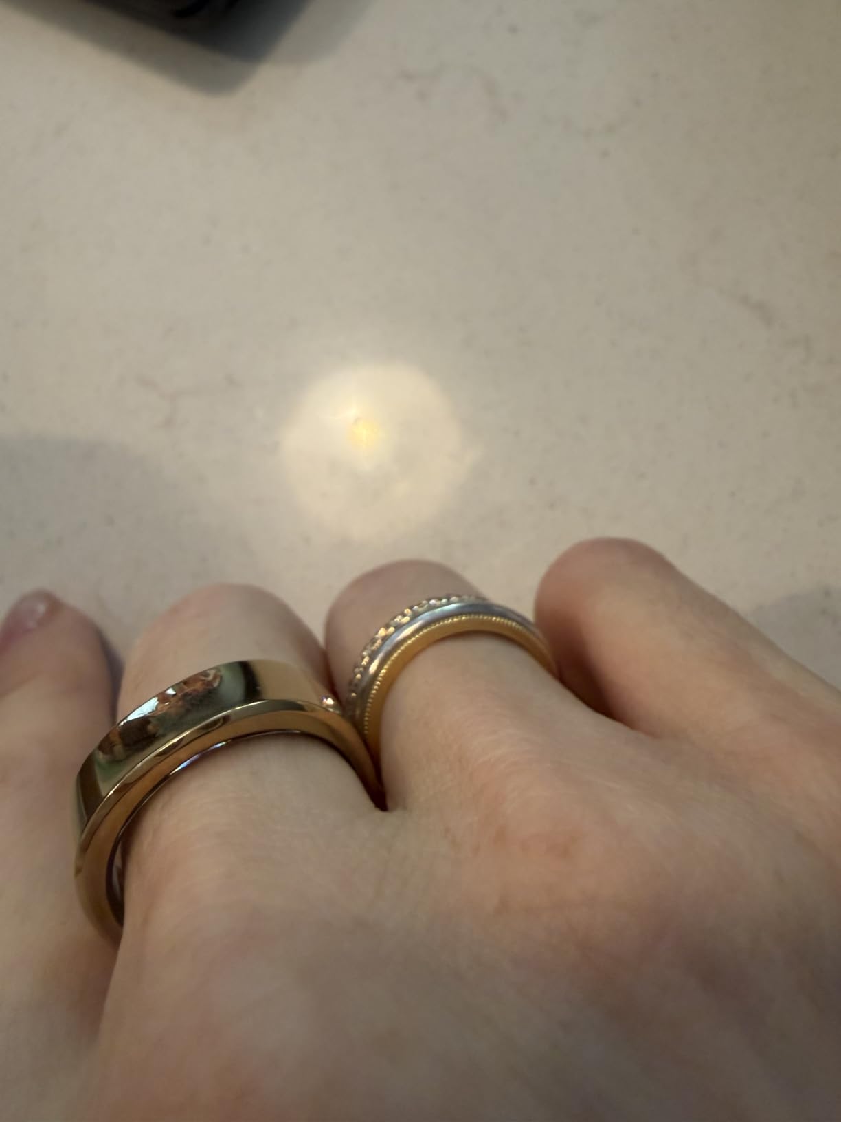 RingConn Gen 3 Smart Ring - Vascular Trends(Size 7, Royal Gold) customer photo 2
