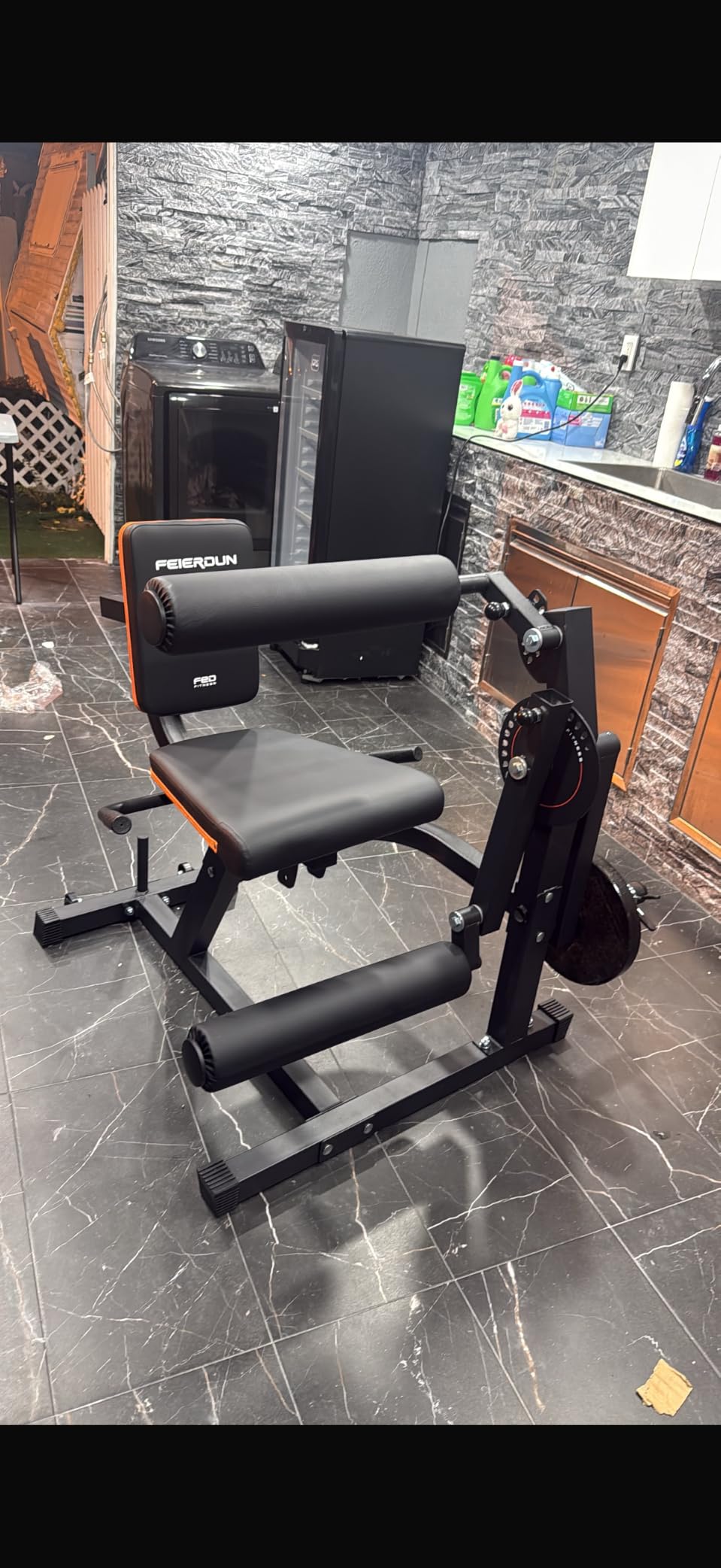 FEIERDUN 4-in-1 Adjustable Leg Extension Curl Machine - 700lbs Capacity Leg Extension Machine for Lower Body Workouts - Adjustable Leg Curl Machine customer photo 2