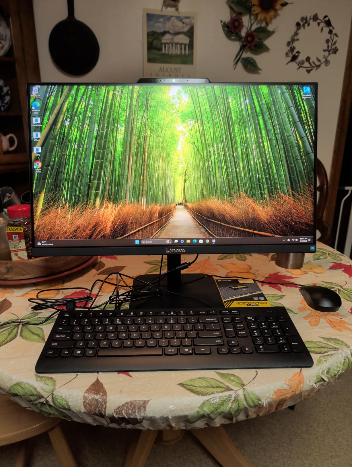Lenovo IdeaCentre All-in-One Desktop Computer, 8GB RAM 512GB SSD customer photo 1