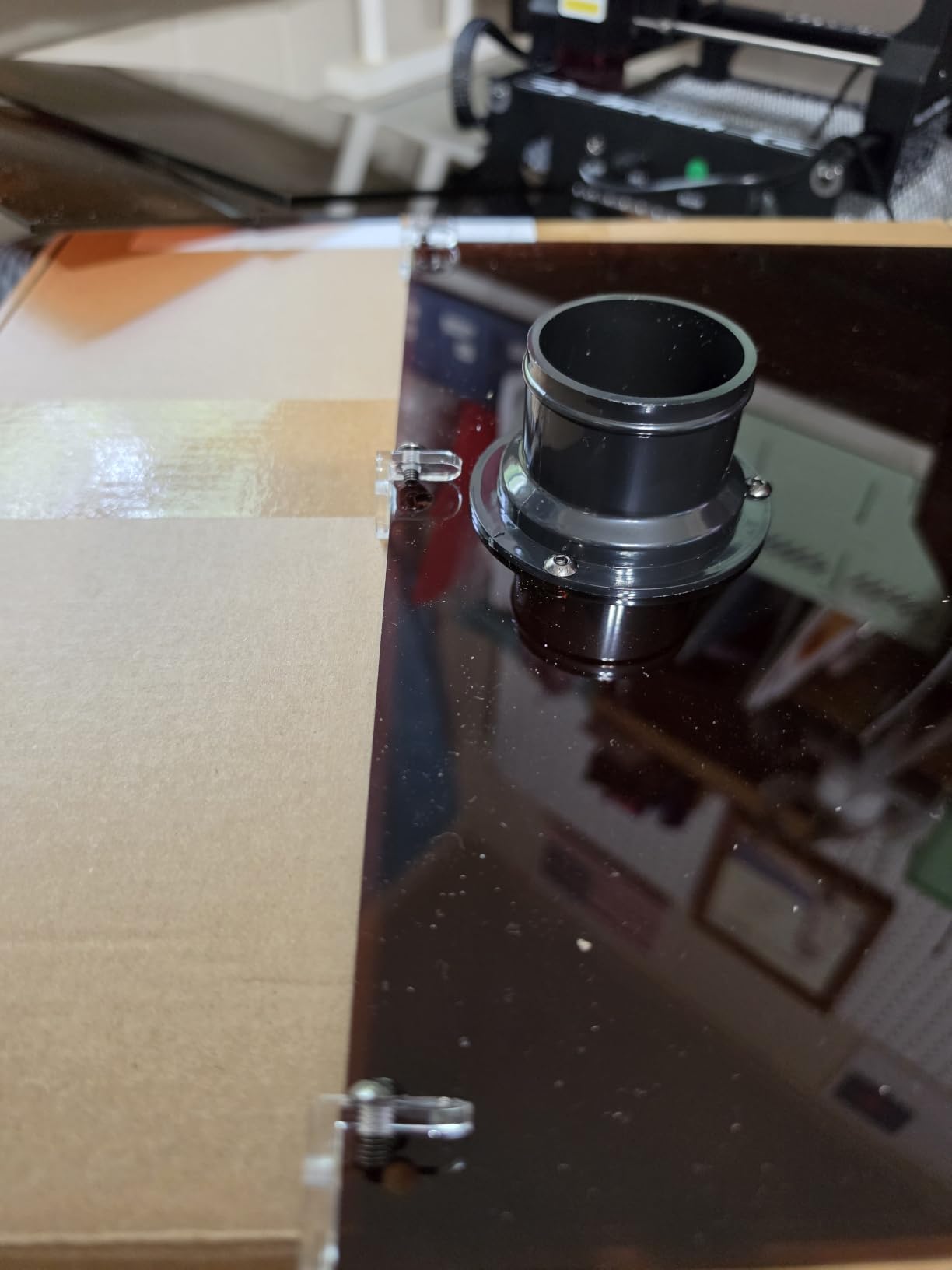 ACMER MINI Laser Engraver Protective Enclosure for Acmer S1, Fire-Resistant Silicone Fiberglass Cover, Transparent Viewing Panel, Compatible with Laser Engravers up to 300×300×230 mm customer photo 1