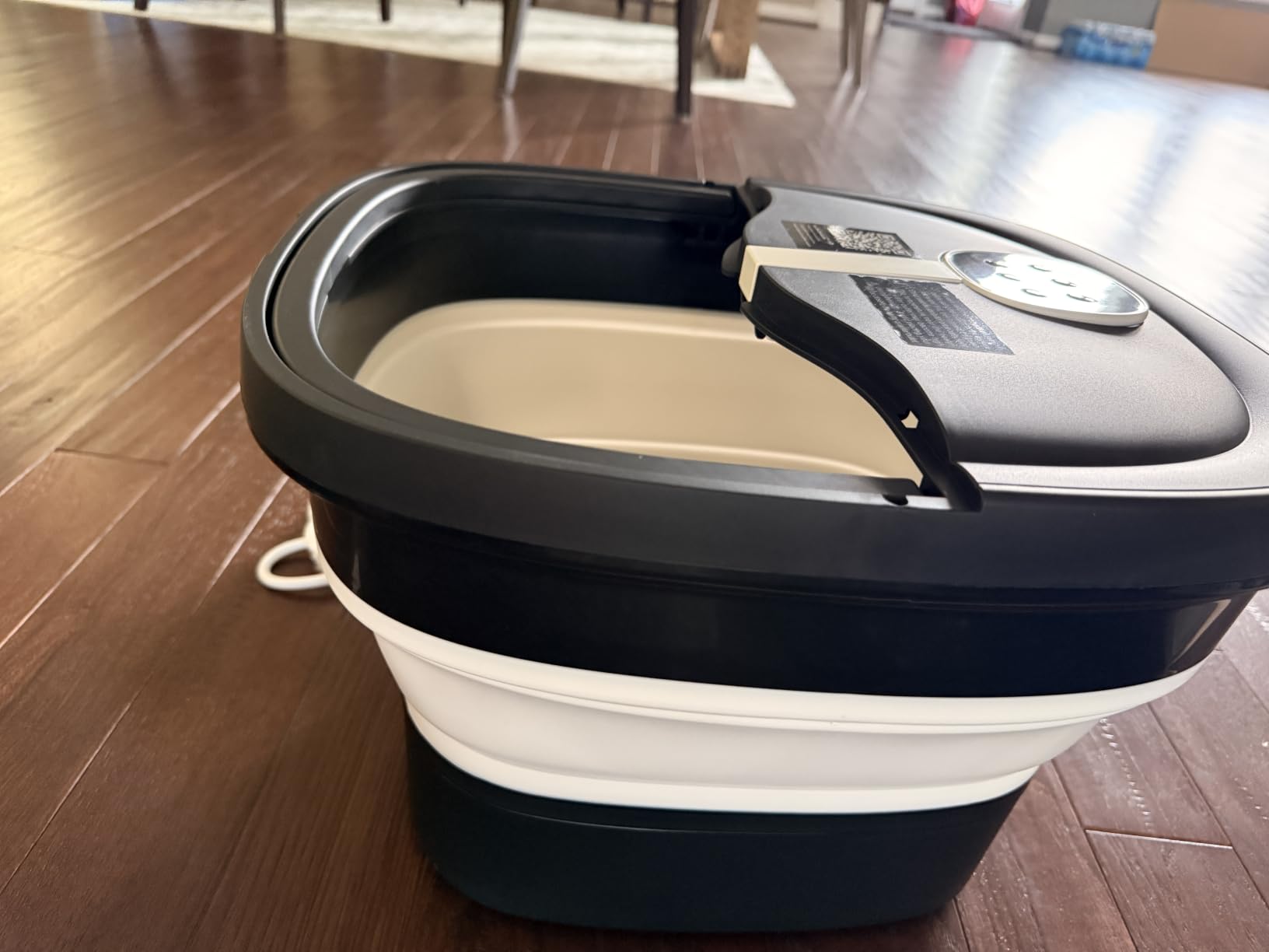 Collapsible Foot Spa Electric Rotary Massage with Heat, Bubble, Remote customer photo 1