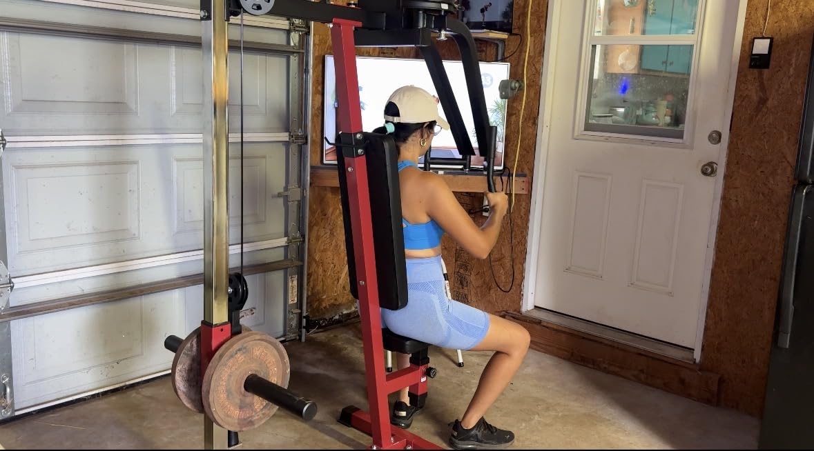 Chest Fly Machine, PEC Deck & Reverse Delt Machine, 450 lb Capacity Adjustable Plate-Loaded Upper Body Trainer for Home Gym, Chest, Shoulders & Back Workout Equipment customer photo 1