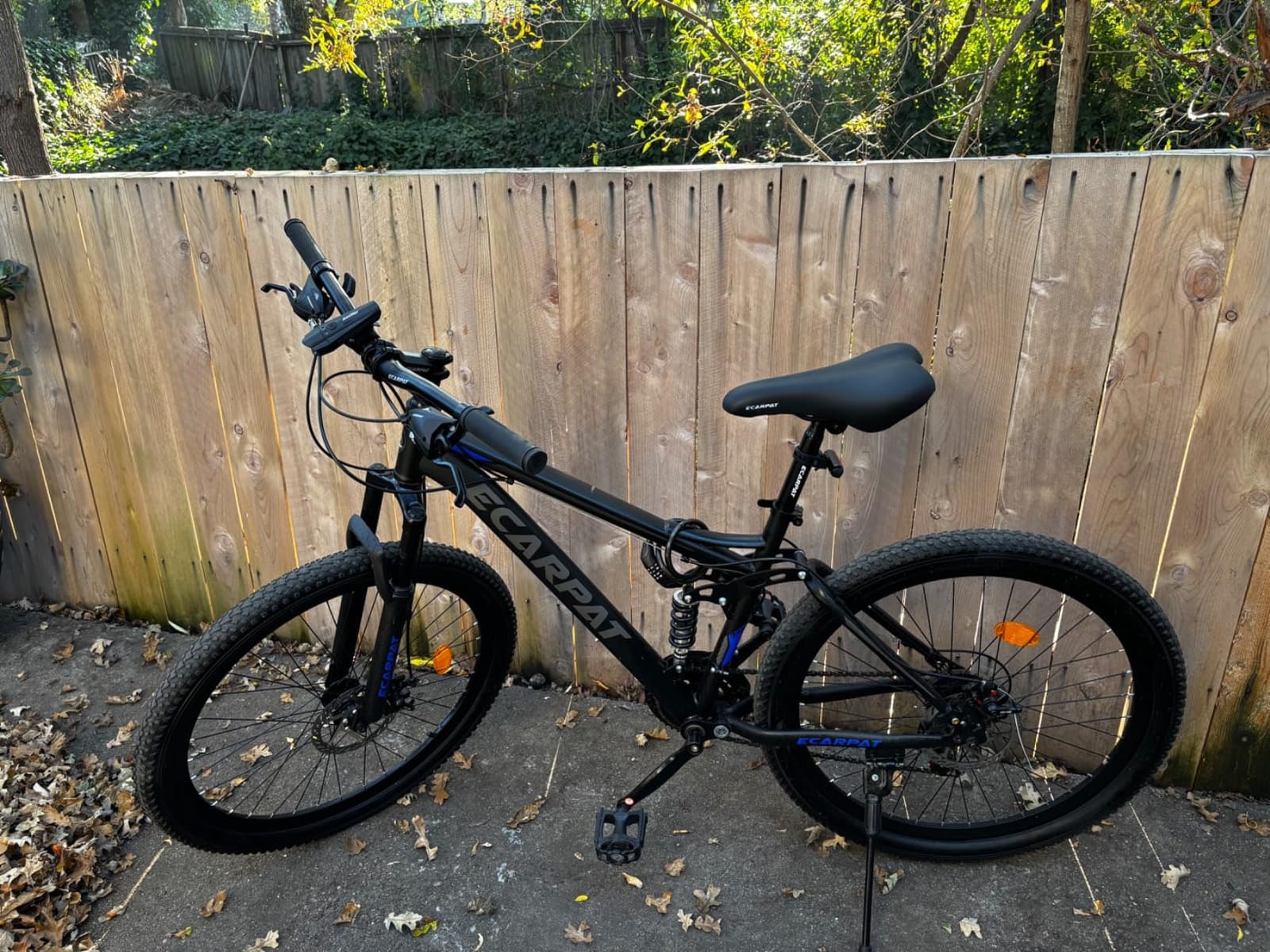 Ecarpat 24/26 Inch Wheel Mountain Bike, 21 Speed MTB Bike with Full Suspension, Steel Frame and Dual Disc Brakes, Adult Mens Outdoor Cycling Mountain Bicycle customer photo 2
