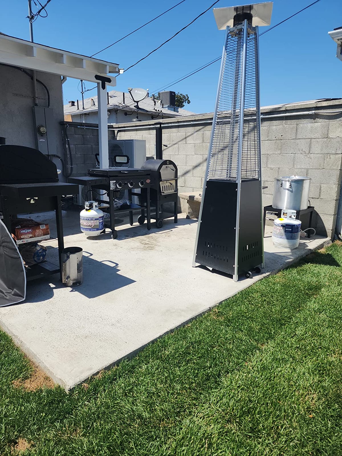FOOWIN Patio Heater 48,000 BTU Outdoor Propane Heater with Wheels customer photo 2