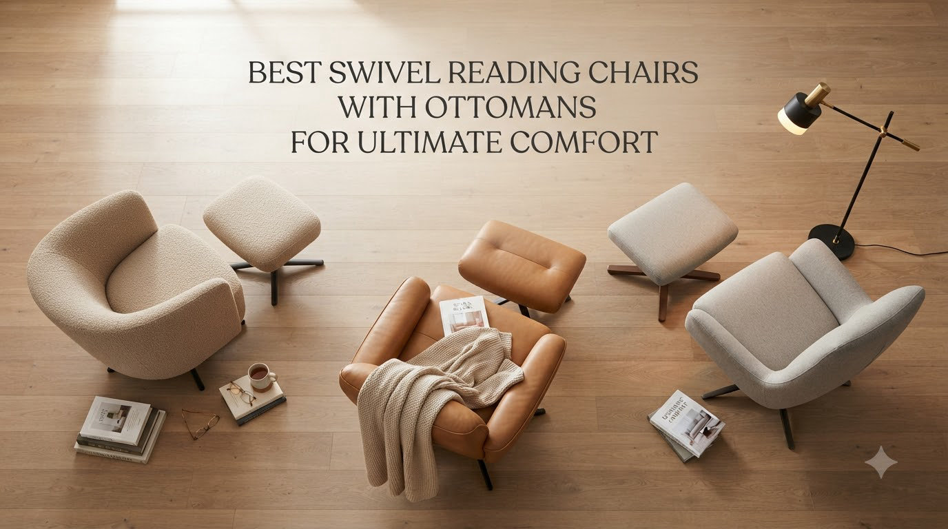 best swivel reading chairs with ottomans for ultimate comfort