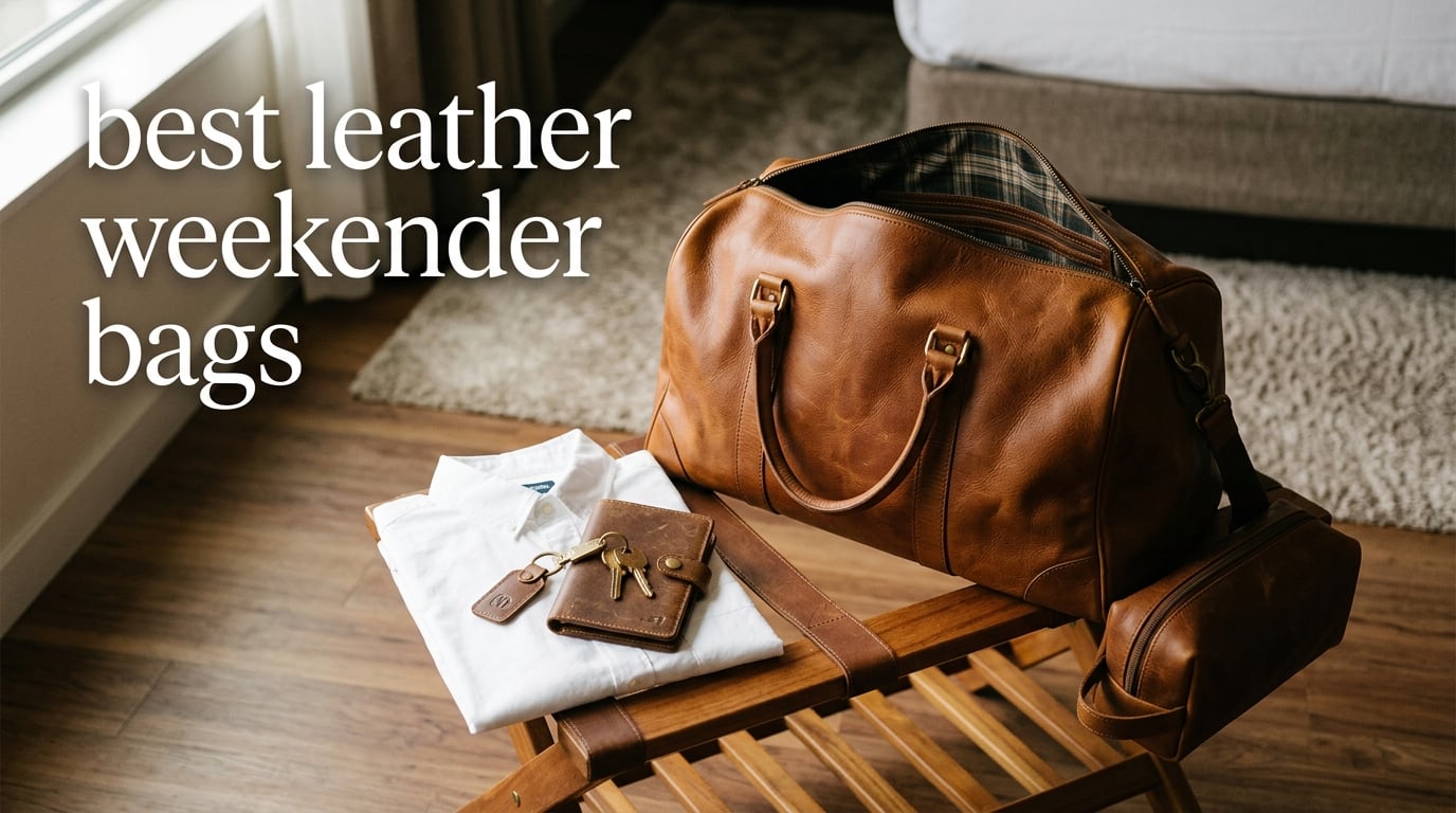 best leather weekender bags