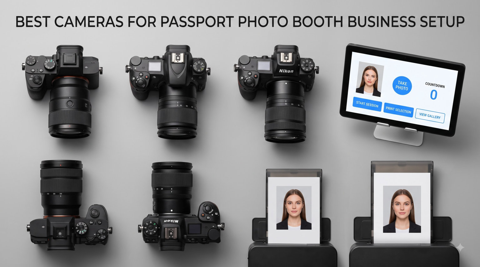 best cameras for passport photo booth business setup