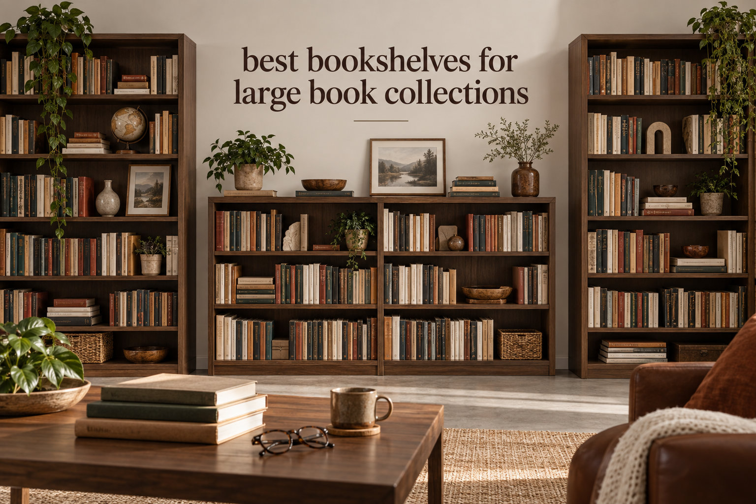 best bookshelves for large book collections