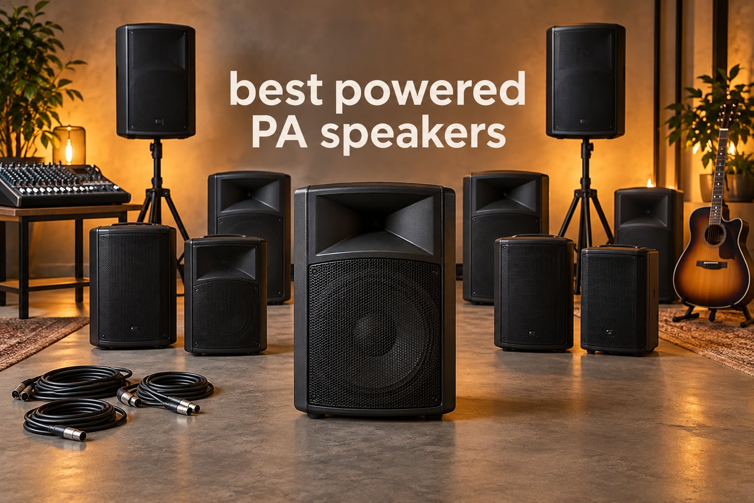 best powered PA speakers