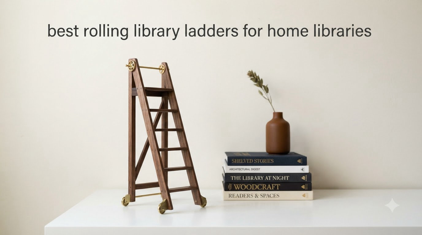 best rolling library ladders for home libraries