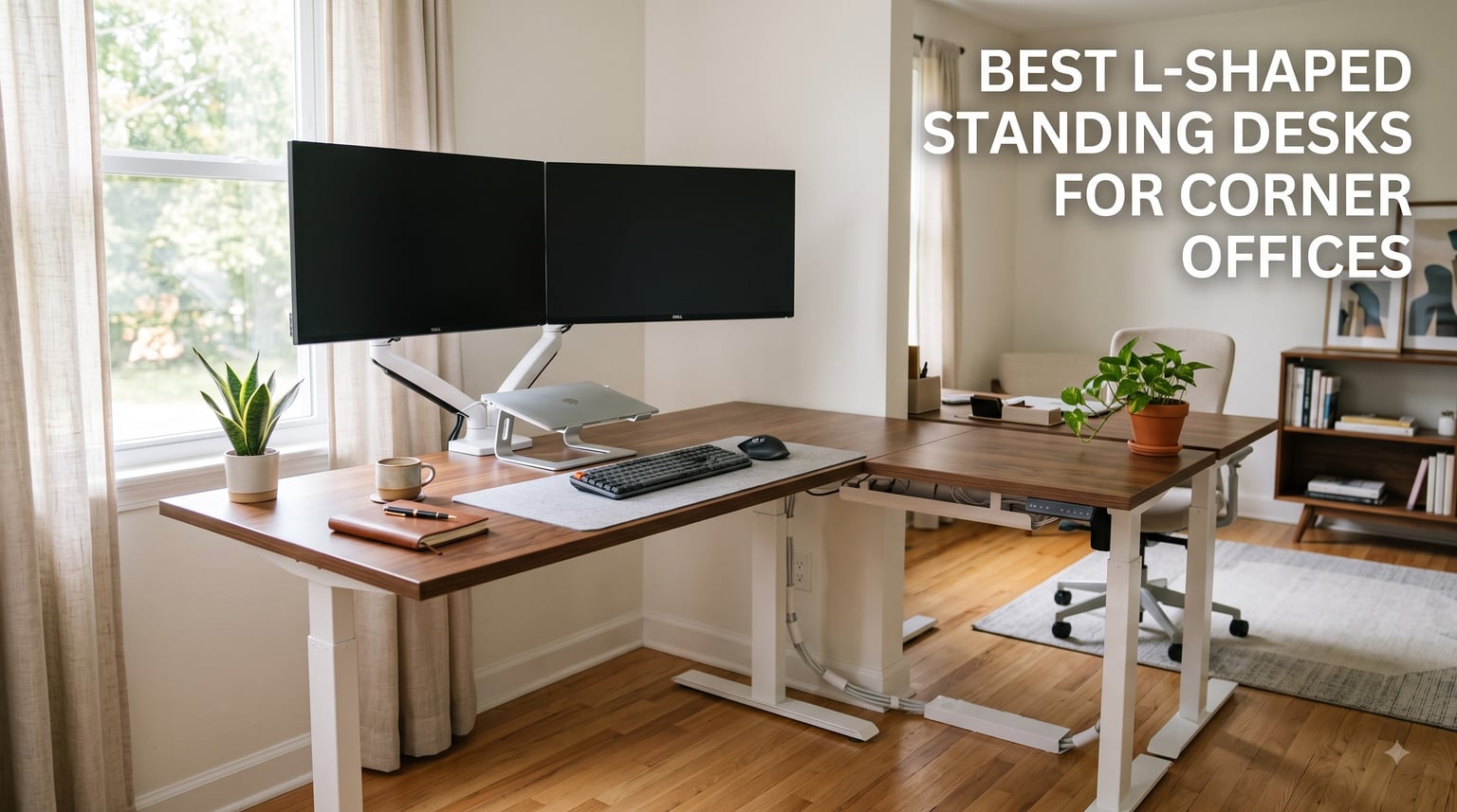 best L-shaped standing desks for corner offices