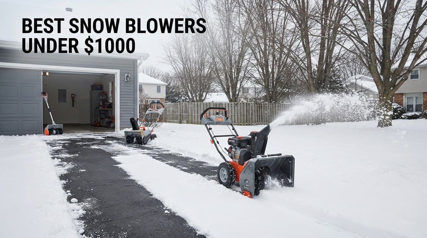 best snow blowers under $1000