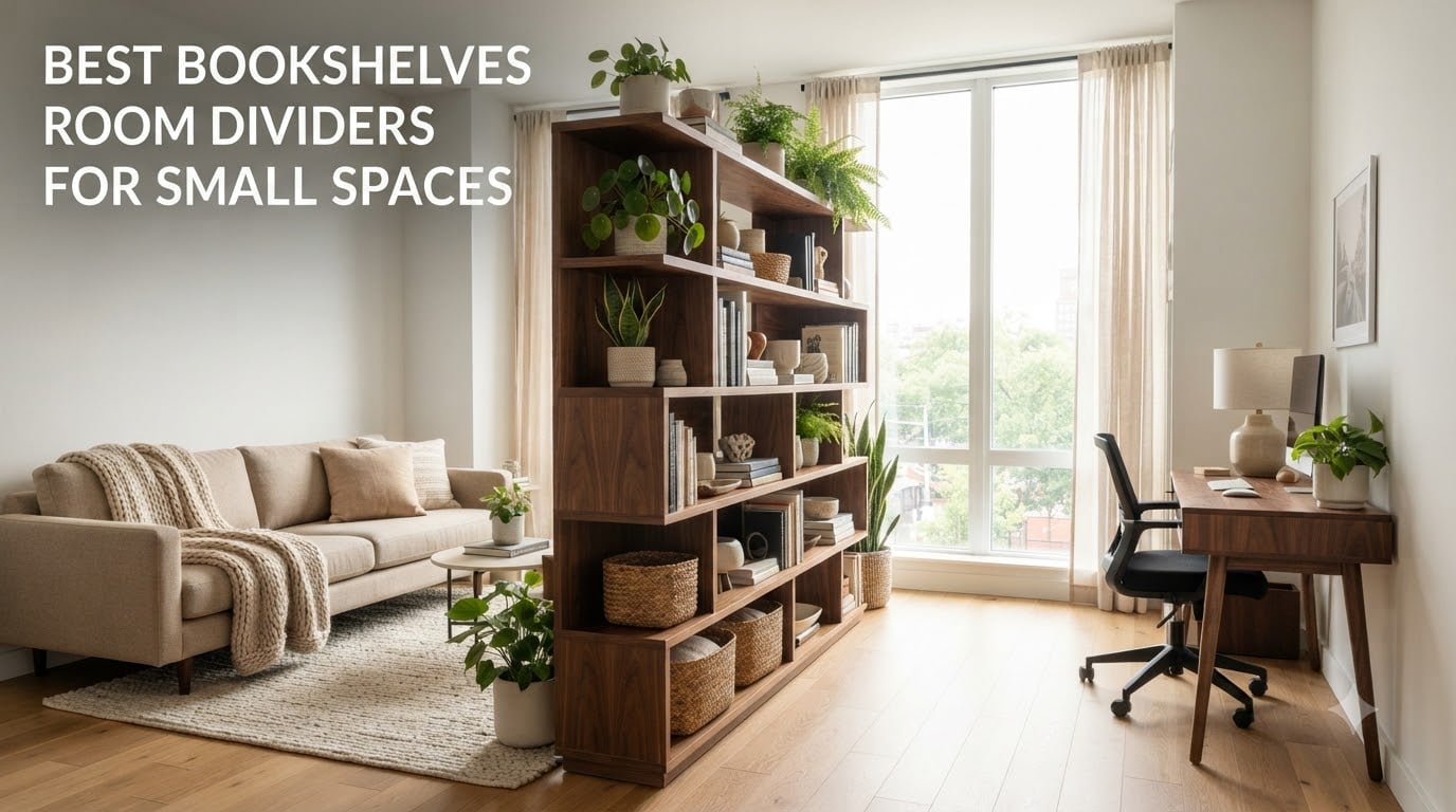 best bookshelves room dividers for small spaces
