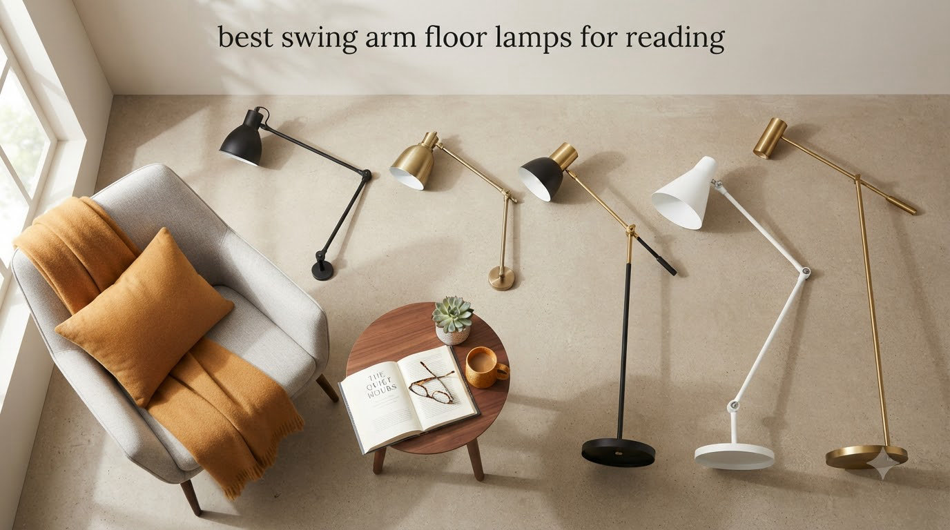 best swing arm floor lamps for reading