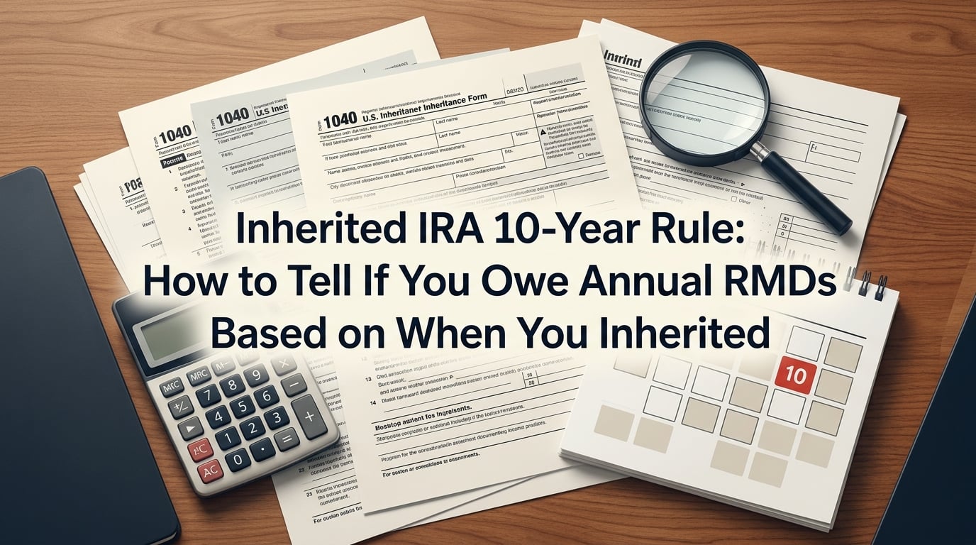Inherited IRA 10-Year Rule: How to Tell If You Owe Annual RMDs Based on When You Inherited