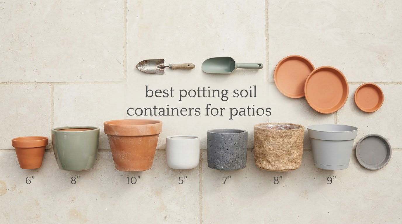 best potting soil containers for patios
