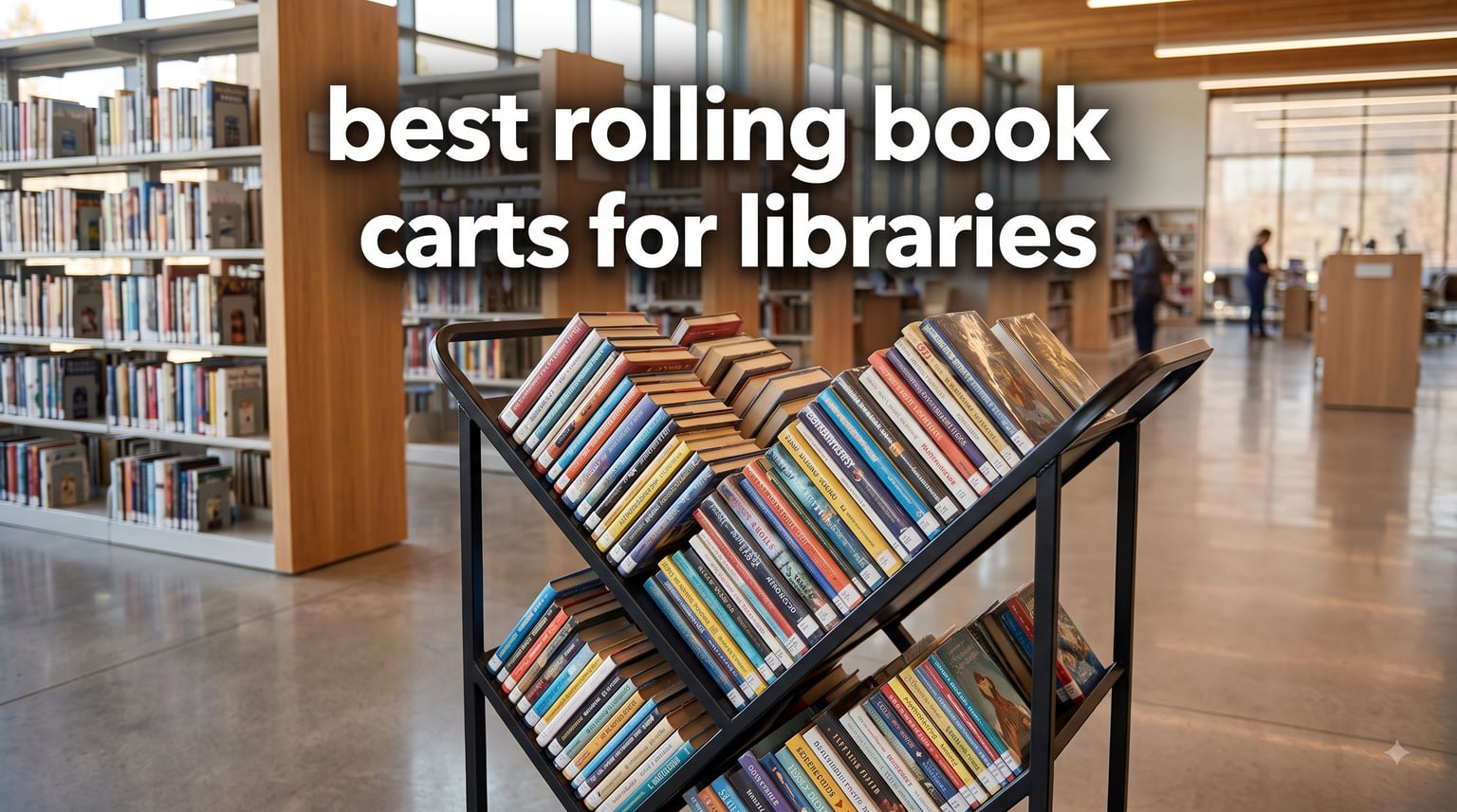 best rolling books carts for libraries