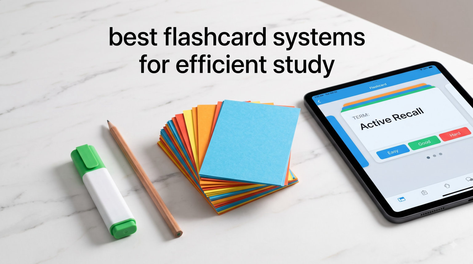 best flashcard systems for efficient study
