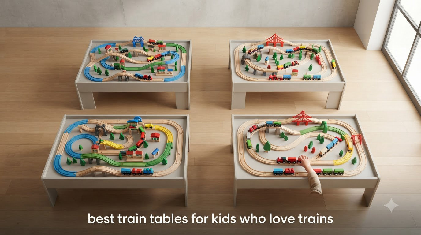 best train tables for kids who love trains