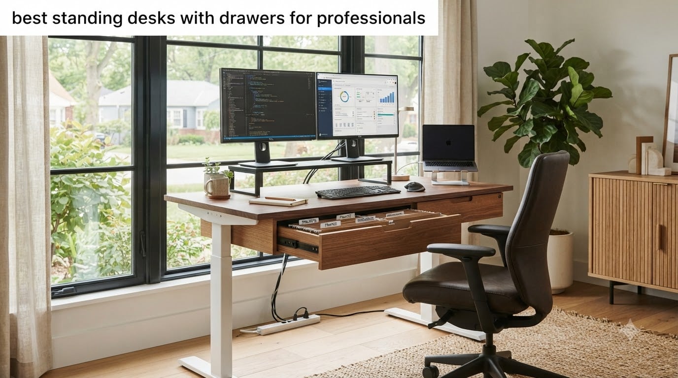 best standing desks with drawers for professionals