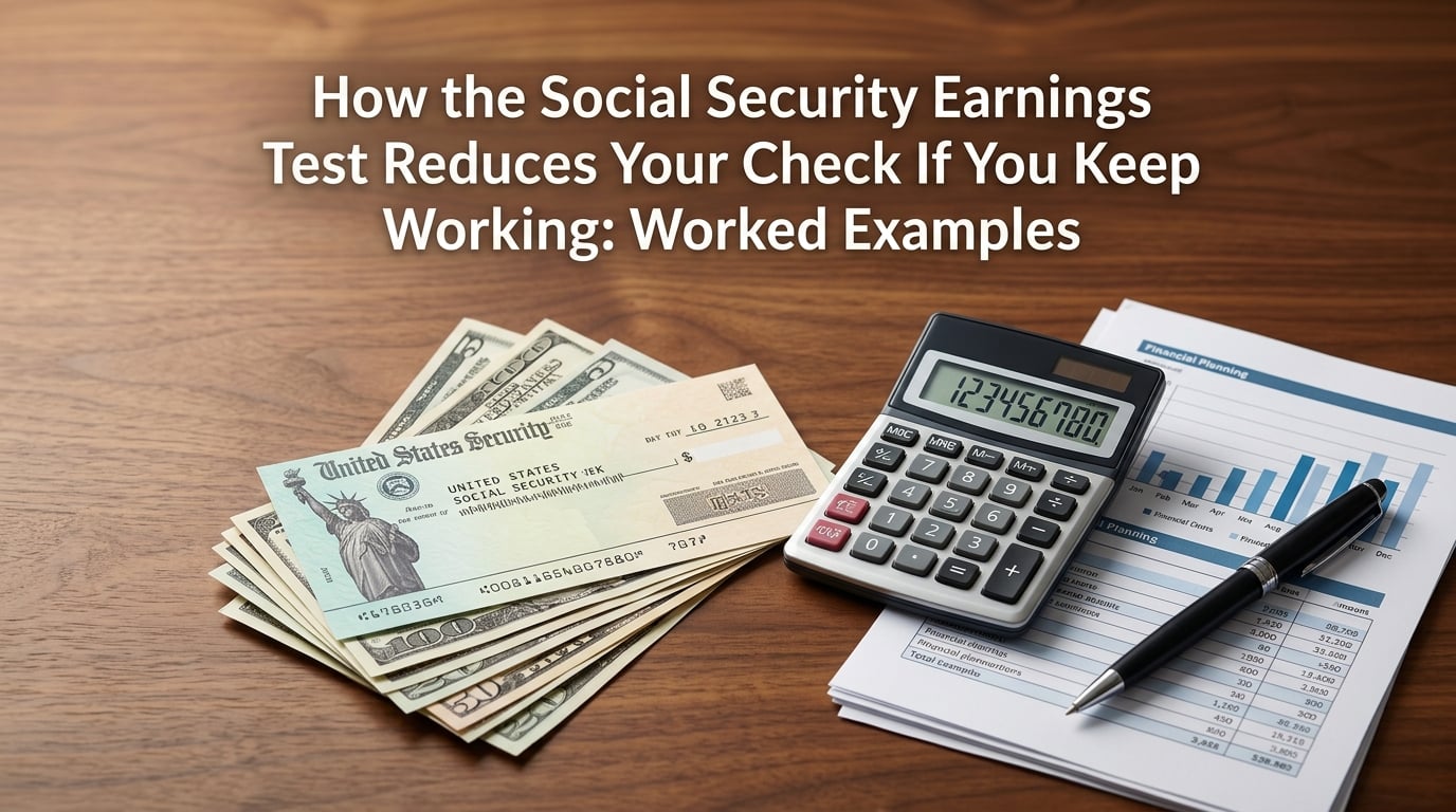 How the Social Security Earnings Test Reduces Your Check If You Keep Working: Worked Examples