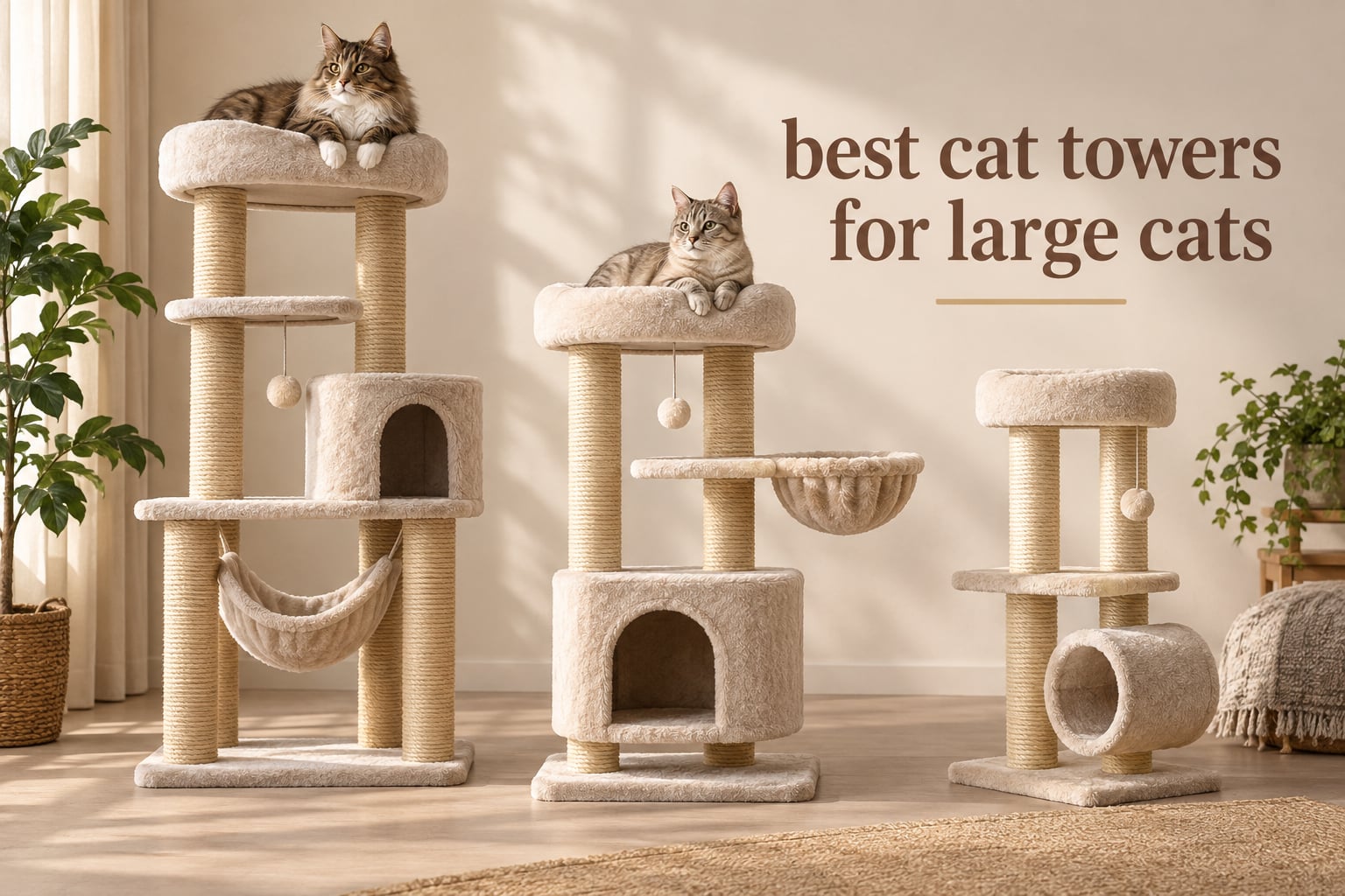 best cat towers for large cats