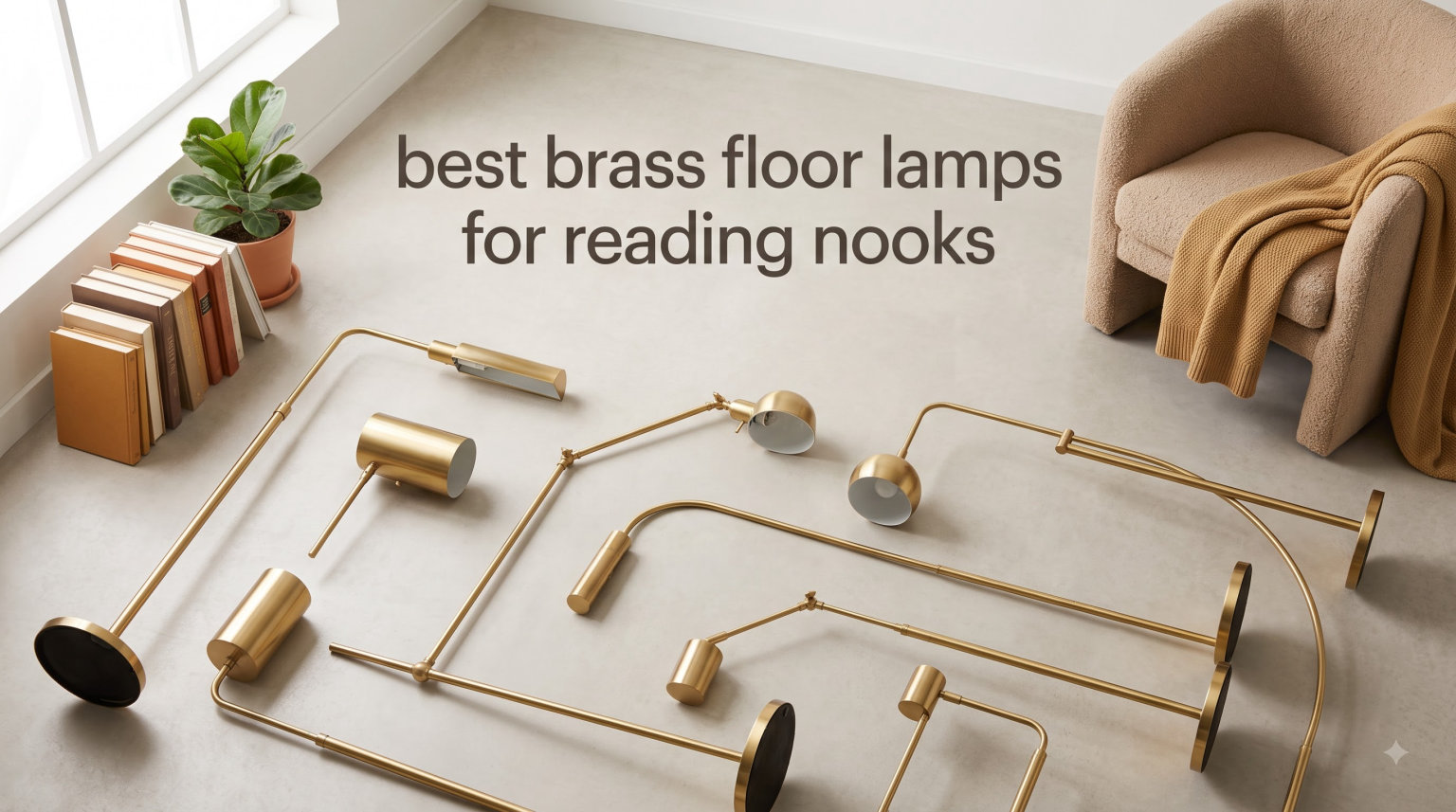 best brass floor lamps for reading nooks