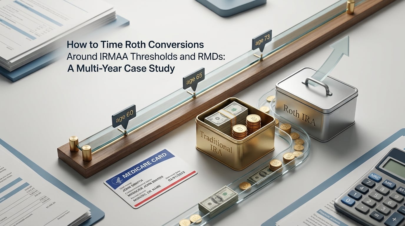 How to Time Roth Conversions Around IRMAA Thresholds and RMDs: A Multi-Year Case Study