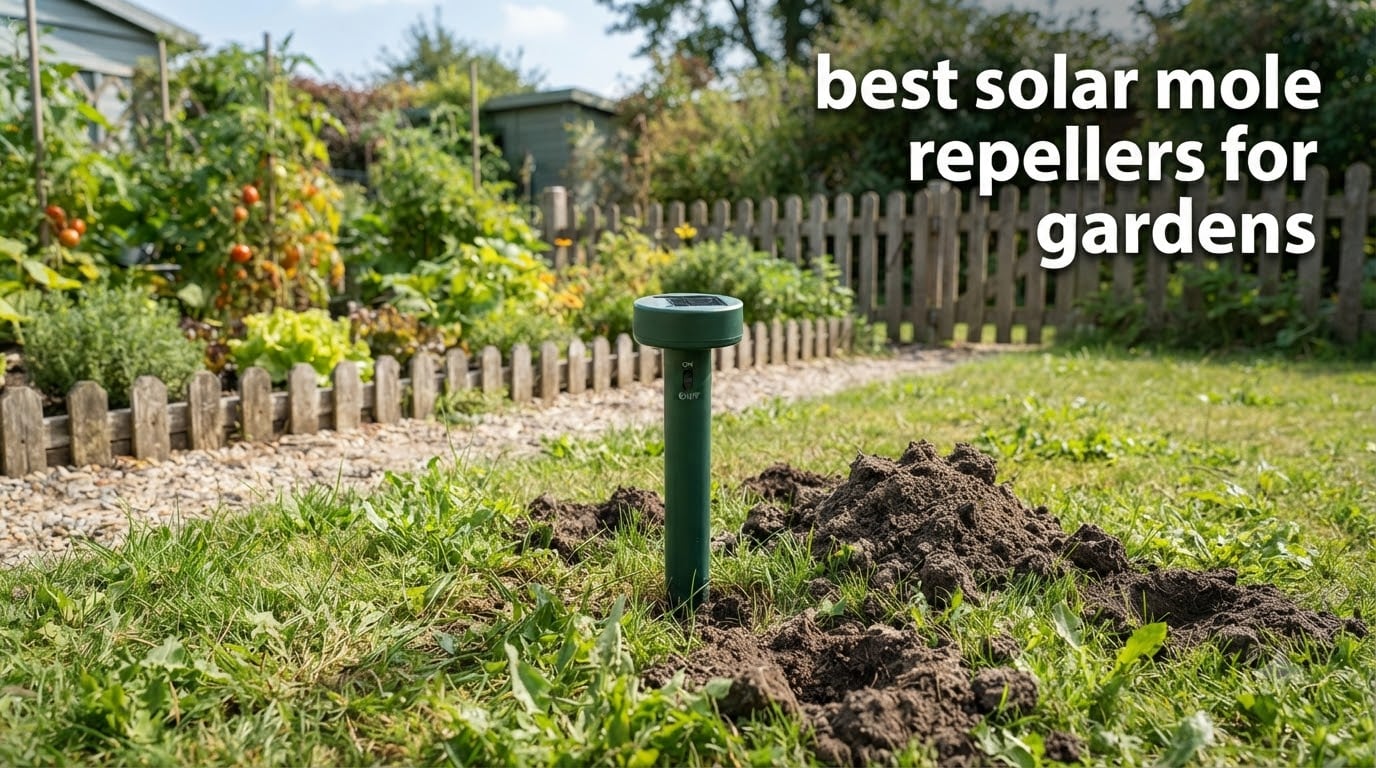 best solar mole repellers for gardens