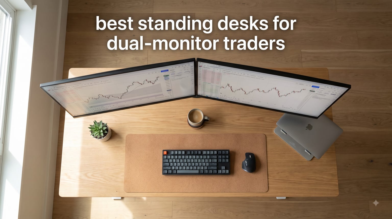 best standing desks for dual-monitor traders