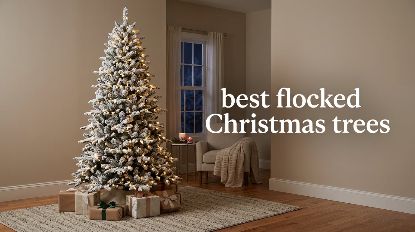 best flocked Christmas trees