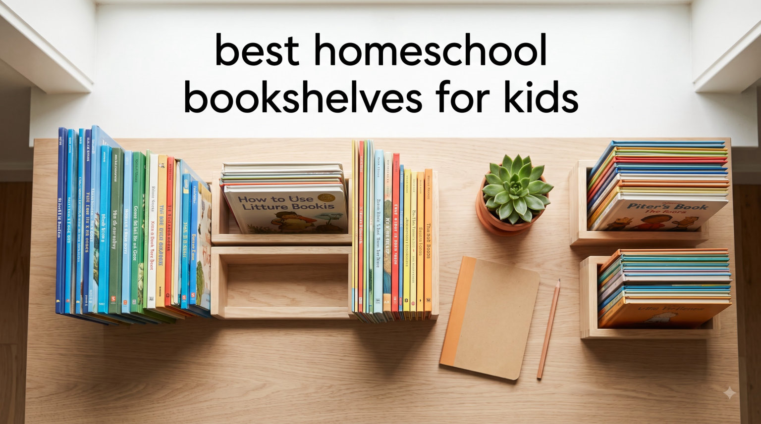 best homeschool bookshelves for kids