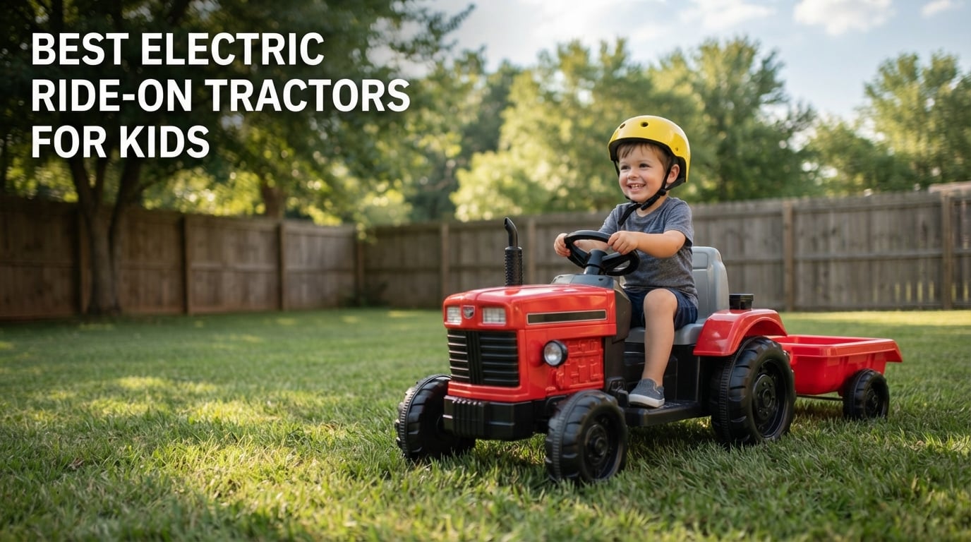 best electric ride-on tractors for kids