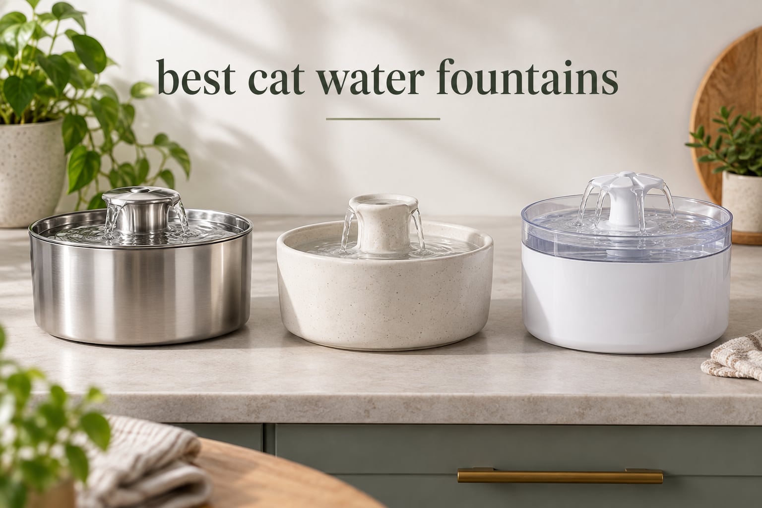 best cat water fountains