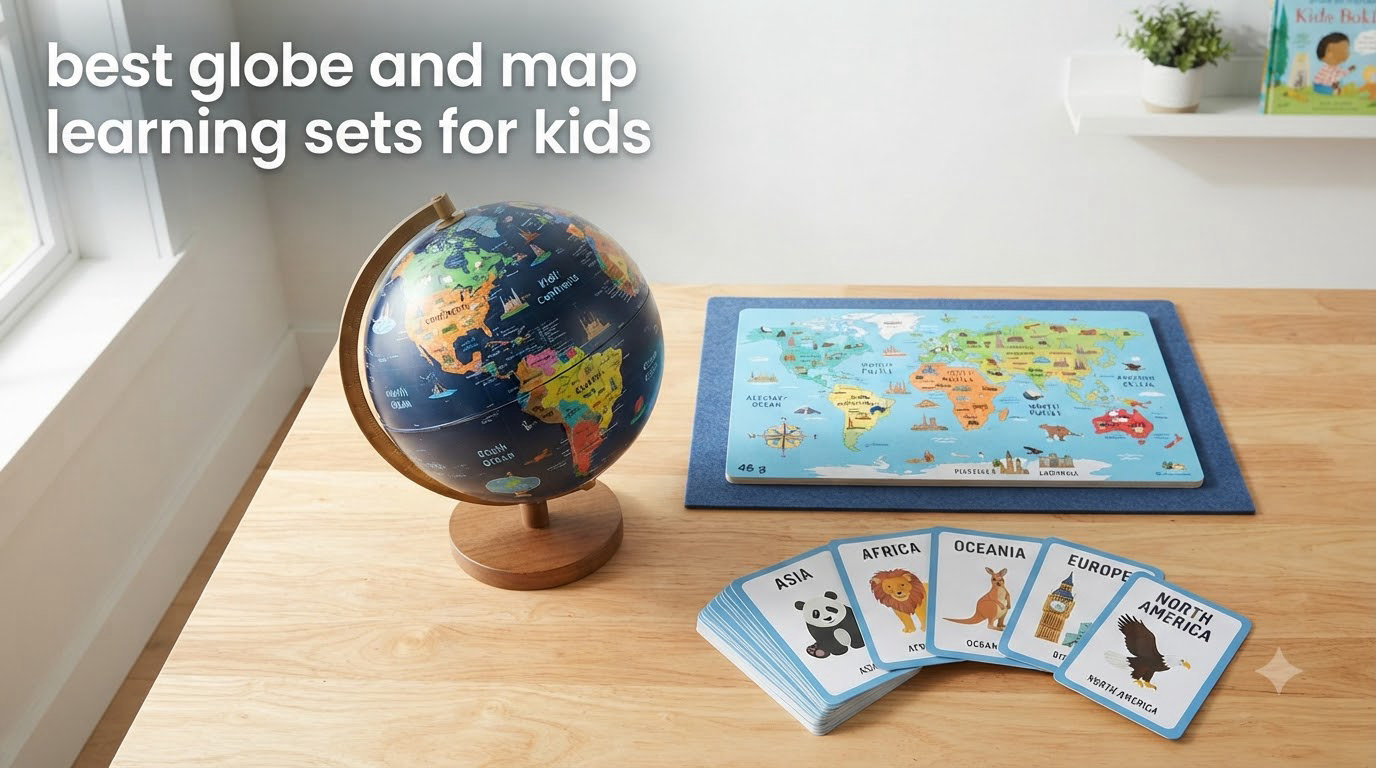 best globe and map learning sets for kids